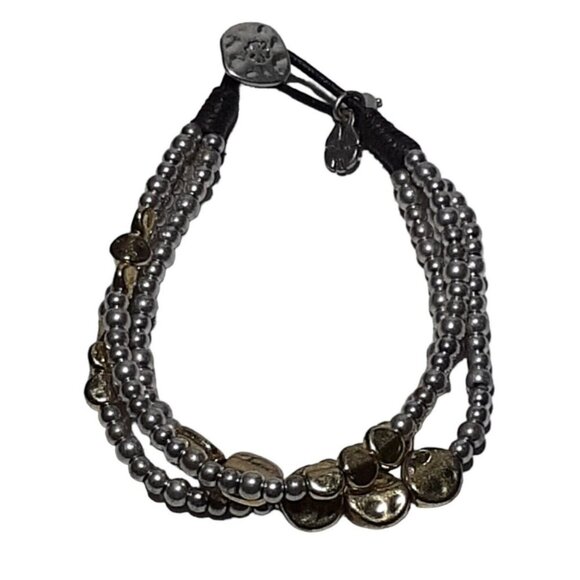 Lucky Brand Mixed Metal Beads Charm Bracelet Luck Shamrock Clover St Patricks - Picture 6 of 15